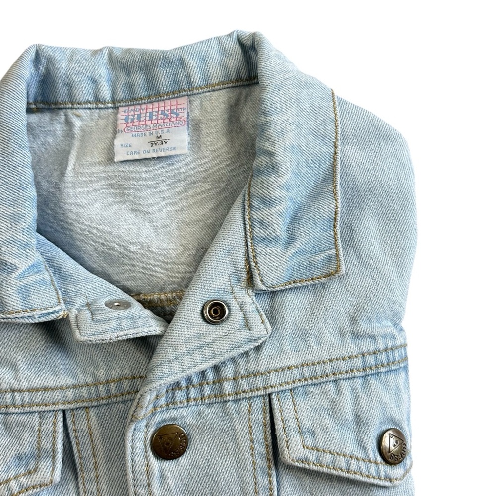 GUESS by Georges Marciano Kids Denim Jacket – Size 2Y–3Y (Made in USA) VINTAGE